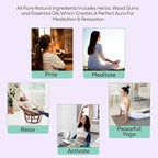 Peppermint Incense Sticks 100 gm Pack, Charcoal Free - 100% Natural,Organic Non Toxic Insence Sticks, Inscents Made with Flowers, Meditation Gifts for Spiritual Cleansing, Relaxation