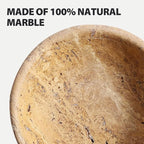 Koville Turkish Natural Travertine Incense Holder, 6" Incense Holders for Sticks, Sturdy Incense Burner Ash Catcher, Ideal for Meditation, Relaxing, Easy to Clean