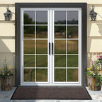 Yimobra Front Door Mat Outdoor Indoor Entrance, 100% Waterproof All-Season All Weather Doormat, Welcome Matt Outside Entry, Non Slip, Low Profile, Heavy Duty Patio Porch Floor Mats,47 x 24