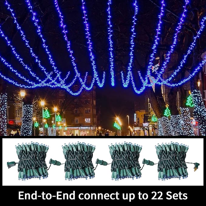 60 Count Blue - String Lights - LED Christmas Lights, Mini led Lights for Indoor Outdoor Home Holiday Party Wedding Independence Day Decoration