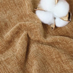 CaliTime Throw Pillow Covers Decorative 20 X 26 Inches Pack of 2 Cozy Chenille Standard Pillow Shams Cases for Couch Sofa Bed Living Room Home Apricot Brown