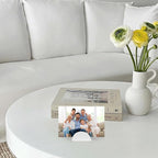 48PCS White Table Number Stands, Wooden Lightweight Wedding Table Name Holder, Small Size Place Card Holders, Semicircular Design, for Office Tag Photo Menu Clips Wedding Birthday Party Restaurant