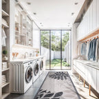 Beverly Rug Outdoor Runner Rug 2x7 Modern Floral Tropical Area Rugs for Indoor and Outdoor Patio Easy to Clean Non Shedding Living Room Porch Garden Washable Outside Carpet (2 x 7 Beige)