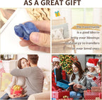 QINJIEJIE Blue Aventurine Crystal Travel Turtle Figurines for Travelers Best Travel Gifts for Women Men Healing Crystals Sea Turtle Lovers Office Desk Decor Good Luck Gifts for Traveling Abroad