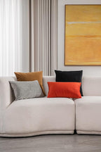 Fall Couch Pillow Cases 12x20 Burnt Orange: 2 Pack Cozy Soft Velvet Rectangular Throw Pillow Covers for Farmhouse Home Decor