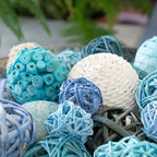 ANDALUCA Decorative Balls Bag Bowl Filler Home Decor (Turqouise Blue)