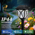 GIGALUMI Solar Lights Outdoor Waterproof, 8 Pack LED Solar Garden Lights, Outdoor Decorations, Garden Decor for Yard, Patio, Landscape, Planter, Walkway (Cold White)