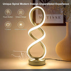 Modern Adebime RGB Table Lamp with 10 Light Modes - Unique Touch Dimmable Design for Bedside or Living Room - Available in 7 Colors, Gold