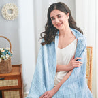 inhand Knitted Throw Blanket for Couch and Bed, Soft Living Room Home Decor Knitted Blanket with Tassel, Outdoor Lightweight Breathable Summer Blanket, Farmhouse Warm Woven Decorative, 50"x60"