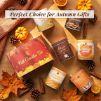 Set of 6 Fall Scented Candles 9 oz Aromatherapy Non Toxic Soy Wax Birthday Candles for Halloween Christmas Easter, Birthday Gifts for Women Men Back to School Gifts for Students, 6 Warmful Scents