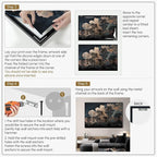 SIGNWIN 46"x72" Extra Large Framed Wall Art Silhouetted Trees at Dusk, Dramatic Forest and Cloudscape for Home Living Room Bedroom Decor (Frame Assembly Required)