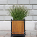 Artificial Grass,Fake Grass Artificial Shrubs Wheat Grass Greenery,Fake Grass Decor Artificial Plants Ornamental Grass Outdoor Fake Grass Green Leaves for Decoration(12PCS)