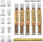 Chinese Incense Sticks Gift Set - Pack of 5 (120) Natural Sandalwood, Lavender, Jasmine, Osmanthus, Rose Incense Stick Scent Gifts
