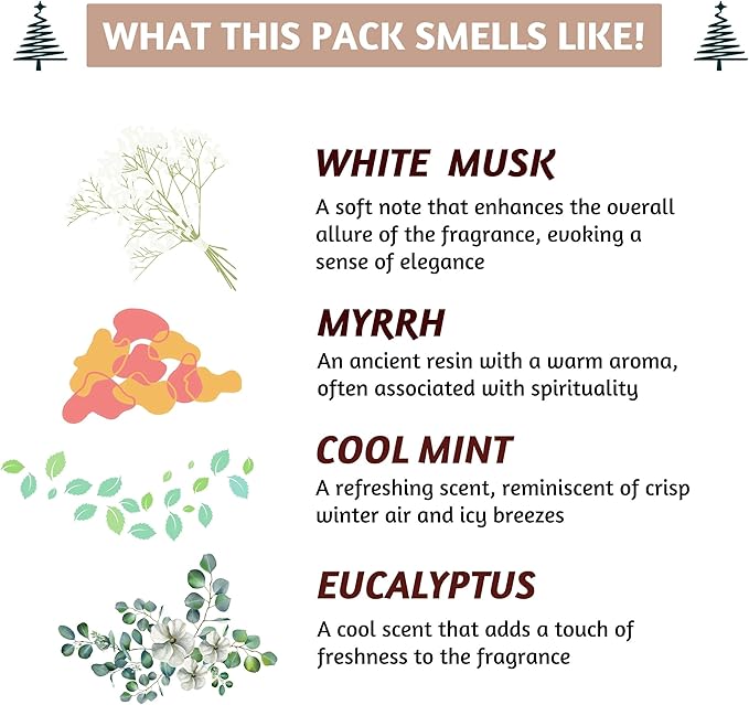 Folkulture Incense Sticks | Pack of 75 Natural and Non Toxic Incents for Meditation & Spiritual Practice at Home | Organic Aromatherapy Box Inscents-Sticks (Happy Holidays)