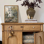 Floating Framed Canvas Vintage Wall Art, Neutral English Cottage Rose Garden Oil Paintings Print, Spring Pictures Wall Decor for Living Room Hallway Bedroom Office Rustic Decor 8x10 inch