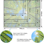 AMM Nature Forest Tree Celling Tapestry Lush Green Treetops Sunlit Tapestry for Bedroom Aesthetic Sky Sunlight Canopy Leaves Landscape Tapestries Wall Hanging for Living Room Dorm Office 60 x 44 Inch