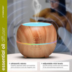 artnaturals Aromatherapy Essential Oil Diffuser – (5.0 Fl Oz / 150ml Tank) – Ultrasonic Aroma Humidifier, Auto Shut-Off – for Home, Office & Bedroom