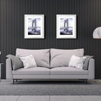 VCK 16x20 Poster Frames 3 Pack White MDF Wood and Polished Plexiglass Frame,Display Pictures in Horizontal and Vertical