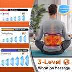 Red Light Therapy Massage Belt with 5 Heating Levels, 3 Vibration Modes, Infrared Light Therapy for Body,Wearable Light Therapy Device with Timer for Back Shoulder Waist Muscle Pain Relief