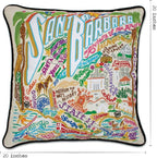 Catstudio Santa Barbara Embroidered Decorative Throw Pillow