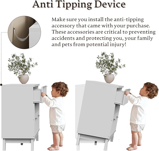 57" Long Dresser for Bedroom, 7-Drawer Fluted Chest, Wide Wood Storage Dresser with Metal Slides and Handles, Stable Base, Modern Clothes Organizer for Primary Suite, Guest Room, Nursery