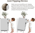 57" Long Dresser for Bedroom, 7-Drawer Fluted Chest, Wide Wood Storage Dresser with Metal Slides and Handles, Stable Base, Modern Clothes Organizer for Primary Suite, Guest Room, Nursery