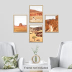 SIGNWIN Poster Bathroom Decor, Wall Art Room Decor Multicolor for Living Room, Bedroom, Office Arizona Texas Mountain Valley Landscape Nature Wilderness Photography Decorative Southwest - 12"x16"x4