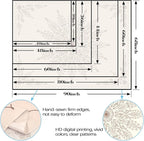 Fowocu Boho Floral Mandala Tapestry for Bedroom Aesthetic Bohemian Flower Wall Tapestry Beige Hippie Indian Extra Large Tapestries Wall Hanging for Living Room Dorm Decor 90 x 68 Inch