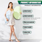 Ergonomic Memory Foam Cervical Pillow for Neck and Shoulder Pain Relief, Contour Design for Side and Back Sleepers, Orthopedic Bed Pillow with Breathable Cover, Odor-Free [Green]