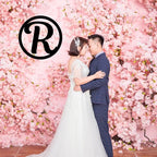 Initial Decor for Wall ACM Metal Initial Sign for Home Outdoor Decoration Wall Decor Monogram Door Wreath, Round Letter Monogram Door Hanger, Dorm (Magnoli Font, 18")