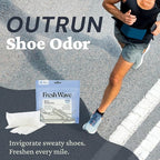 Fresh Wave Shoe Deodorizer, 1 Pack (2 Count) – Natural & Safe Shoe Freshener for All Types of Shoes, Long-Lasting and Reusable, Odor Eliminator for Strong Odor, Easy-to-Use Shoe Smell Remover