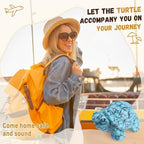 QINJIEJIE Travel Turtle Figurines for Travelers Best Travel Gifts for Women Men Green Turquoise Crystal Healing Crystals Sea Turtle Lovers Office Desk Decor Good Luck Gifts for Traveling Abroad