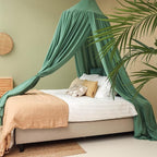 Green Bed Canopy for Queen and King-Sized Beds | Bedroom Decoration for Teens or Adults | Conical Shape Insect Netting | Mosquito Net in Multiple Colors and Sizes