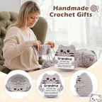 Grandma Gift Birthday Gifts for Grandma from Granddaughter Grandson Grandkids Emotional Support Crochet Cat Gifts for Grandmother Nana Gigi Granny Granmmy Christmas Stocking Stuffers