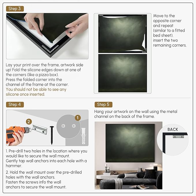 SIGNWIN 36"x46" Extra Large Framed Wall Art Moody Green Abstract Cloudscape, Minimalist Atmospheric Print for Home Living Room Bedroom Decor (Frame Assembly Required)