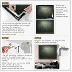 SIGNWIN 36"x46" Extra Large Framed Wall Art Moody Green Abstract Cloudscape, Minimalist Atmospheric Print for Home Living Room Bedroom Decor (Frame Assembly Required)