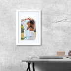 VCK 12x18 Inch Solid Wood Poster Frames with Wall Mounting Hanging Picture Frame Set of 3 White