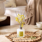 Airkeep Reed Diffuser Set,3.38 fl oz (100 ml) - White Jasmine Oil Diffusers with 8 Reed Sticks, Home Fragrance Reed Diffuser for Bathroom Shelf Decor