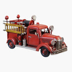 Vintage Diecast Mack Fire Truck - Retro Metal Fire Engine, Miniature Vehicles for Home Decor