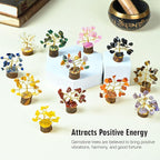 Crocon 12 Crystal Tree of Life Return Gifts Birthday Gifts for Women Chakra Healing Crystals & Stones for Positive Energy Good Luck Home and Office Decor Party Favor Gift for Mom & Dad Housewarming