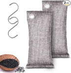 Activated Charcoal Odor Absorber, Odor Eliminator for Strong Odor,Coconut Shell Charcoal Air Purifying Bags for Home Car Closet Pet, Smoke Room Deodorizer