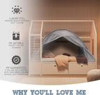 Gray Full Bed Tent for Kids Indoor Fort - Magical Dream Tents for Boys Pop Up Toddler Bed Canopy for Girls Bunk Bed Tent for Top Bunk - Sensory Sleep Pod for Kids Educational