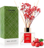 Reed Diffuser Set - 3.38 fl oz （100ml） Red Berries Home Fragrance Reed Diffuser for Bathroom Shelf Decor 6 Reed Stick