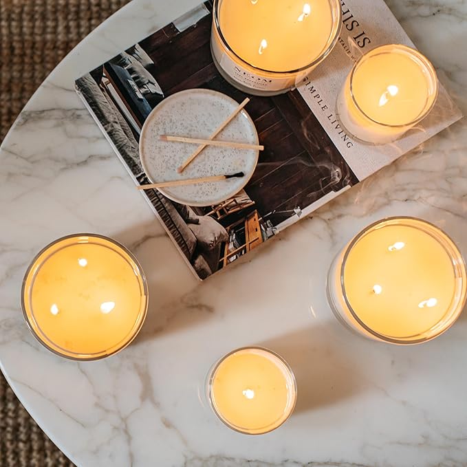 NEOM- Complete Bliss Scented Candle, 3 Wick | Blush Rose, Lime & Black Pepper | Essential Oil Aromatherapy Candle | Scent to De-Stress