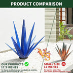 Large Tequila Rustic Sculpture, Rustic Metal Agave Plants for Outdoor Patio Yard, Home Decor Metal Agave Garden Yard Statue