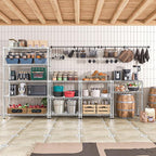 1750 LBS Storage Shelves 5-Tier Utility Shelving Unit Steel Organizer Wire Rack for Home,Kitchen,Office,Garage, Capacity 17.7" D x 47.2" W x 72.3" H
