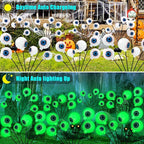 Solar Garden Lights Outdoor, Swaying Light Waterproof Solar Lights Outdoor for Yard Pathway Patio, Swaying Lawn Decor as Gardening Gifts for Women Holiday (Green, 4 Pack Halloween Decor)