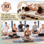 Sumind 30 Pieces Incense Holder Lotus Sticks Incense Burner Cone Burner Ash Catcher for Home Fragrance Decor Yoga SPA Bedroom(Retro)