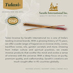 Tulasi Lavender Smudge Incense Sticks Pack – 48 Natural Smudge Sticks (6 Boxes x 8) | Long Burning (55 Min) | Aromatherapy, Spiritual Cleansing, Meditation, Mood Lifting, Air Purifying Incense