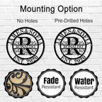 Wedding Gifts for Couples 2025, Personalized Metal Name Signs, Custom Name Signs, Custom Family Name Sign, Last Name Sign, Monogram Letters Wall Decor, House Warming Gifts New Home